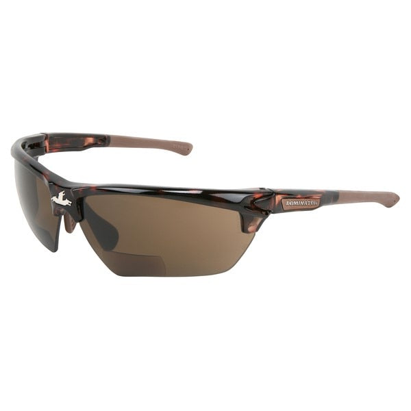 MCR SAFETY Mcr Safety DM13H10BPF Dominator DM3 Safety Glasses Brown