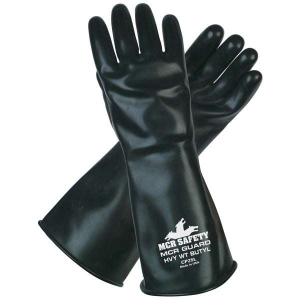 MCR SAFETY Mcr Safety CP25S Butyl Chemical Gloves 25 Mil Small