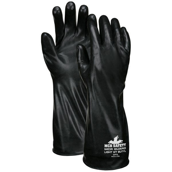MCR SAFETY Mcr Safety CP7S Butyl Rubber Chemical Gloves 7 Mil 14 in