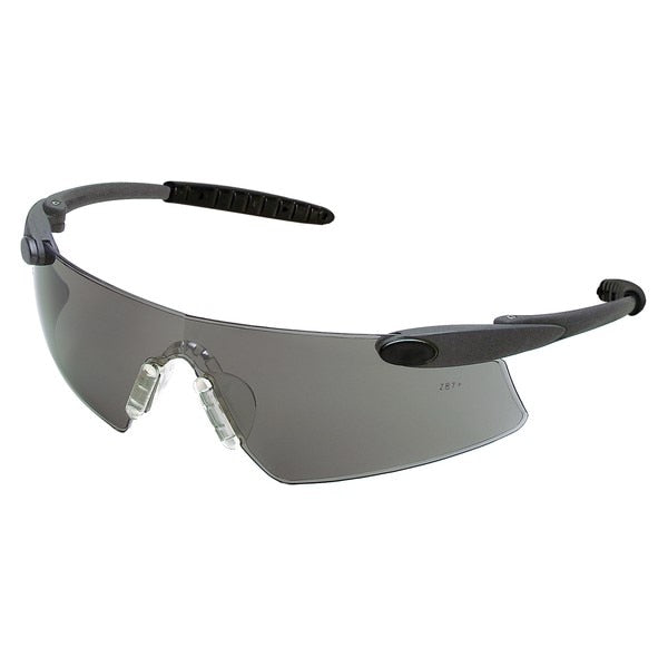 MCR SAFETY Mcr Safety DS112 Safety Glasses Gray Lens Black Temple