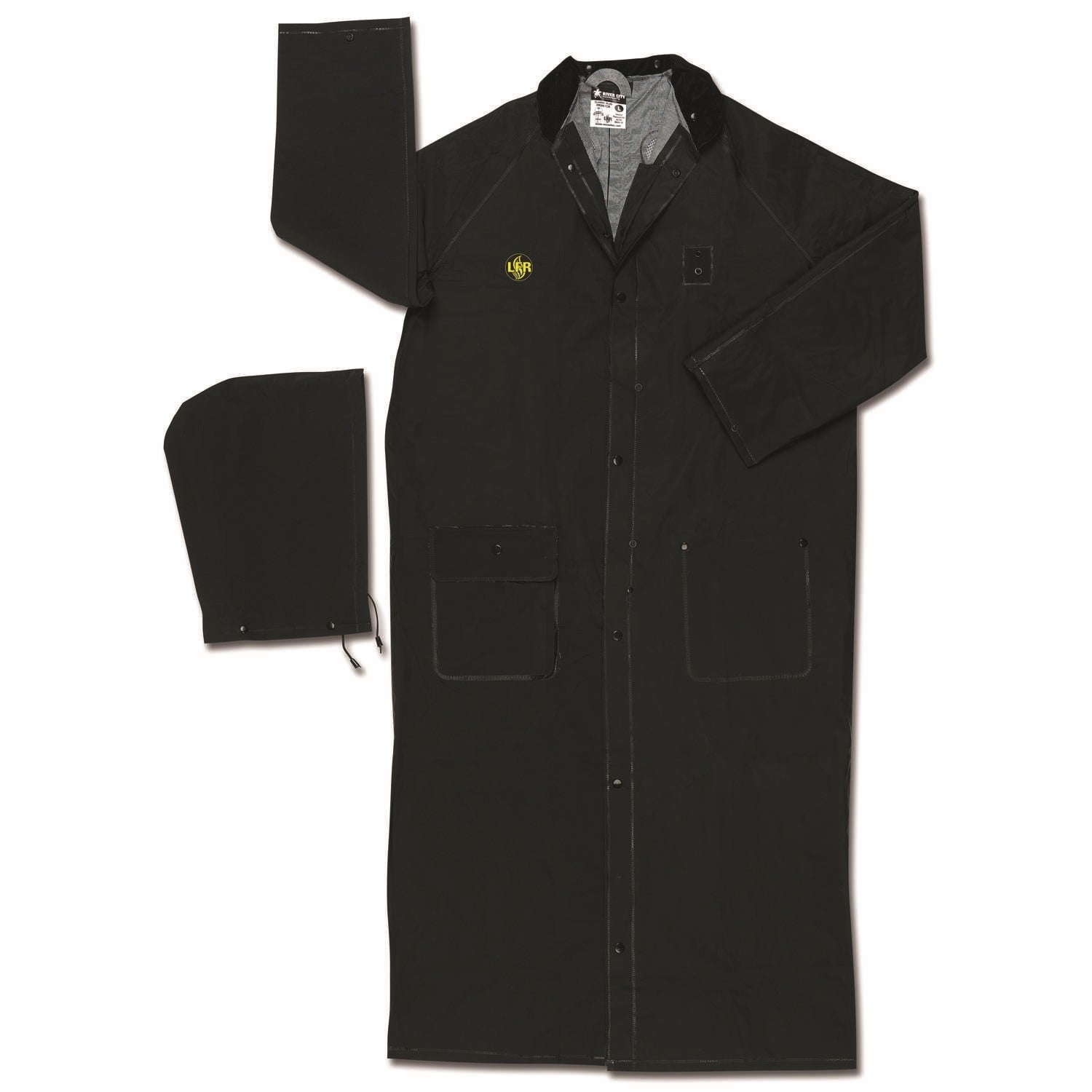 MCR SAFETY Mcr Safety FR267CX5 Flame Resistant Ridercoat Black