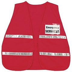 MCR SAFETY Mcr Safety ICV204 Safety Vest Poly Cotton Red