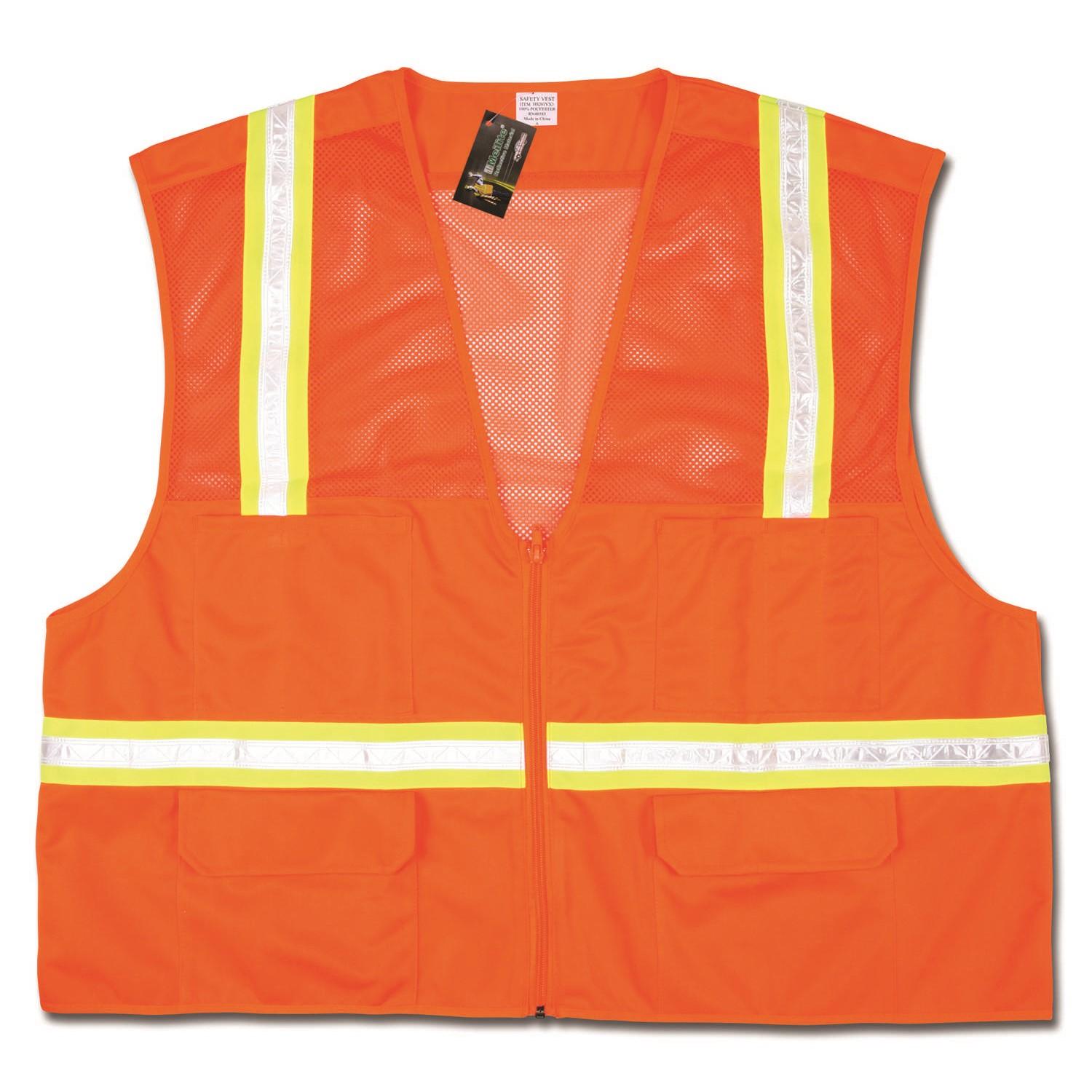 MCR SAFETY Mcr Safety HS201VX3 Economy Surveyor Safety Vest