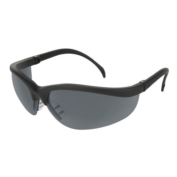 MCR SAFETY Mcr Safety KD412 Safety Glasses Gray Lens Black Frame