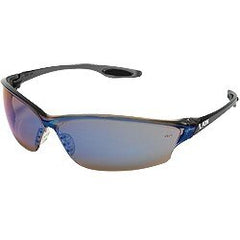 MCR SAFETY Mcr Safety LW218 Safety Glasses Blue Mirror Lens