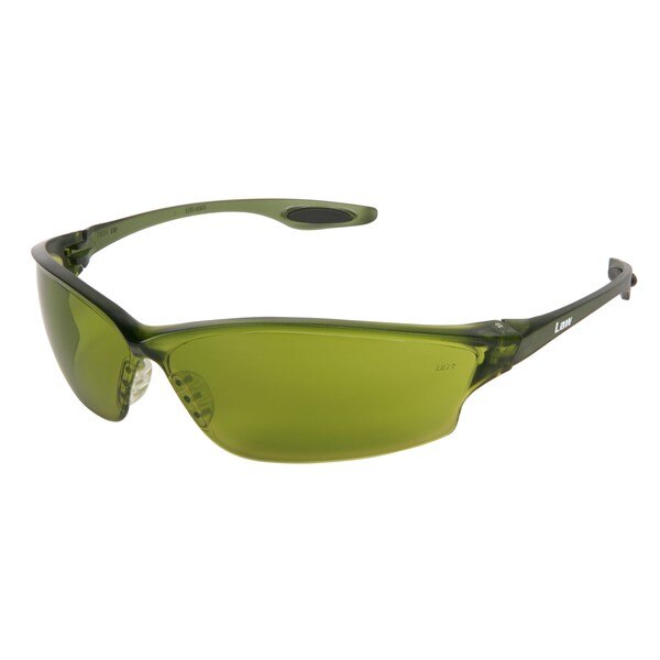 MCR SAFETY Mcr Safety LW2120 Safety Glasses Green Lens Uv Filter