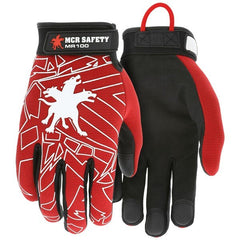 MCR SAFETY Mcr Safety MR100M Mechanics Gloves Medium Black