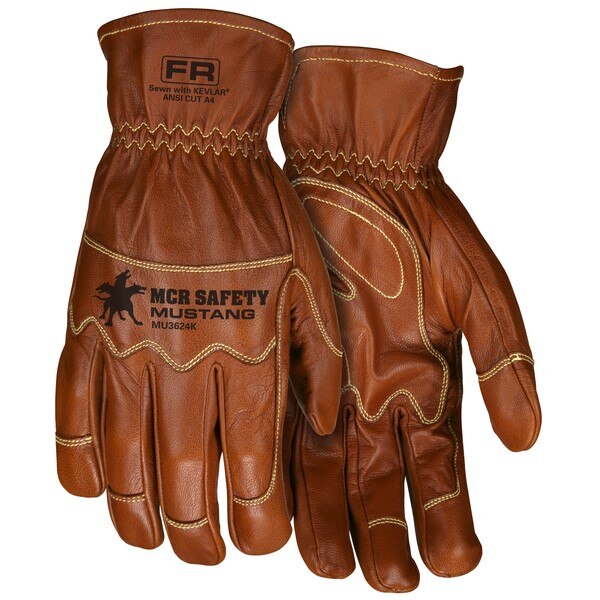 MCR SAFETY Mcr Safety MU3624KM Cut Resistant Leather Gloves Medium