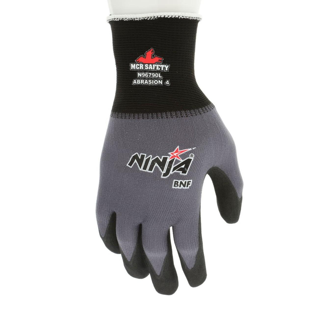 MCR SAFETY Mcr Safety N96790XXXL Nitrile Work Gloves 3XL 15 Gauge