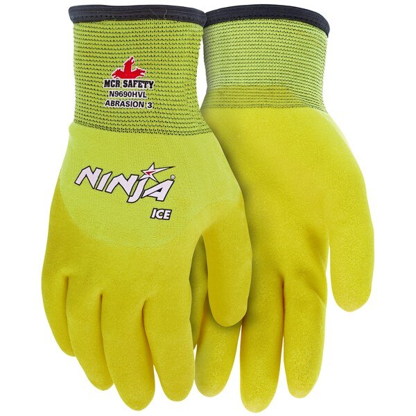 MCR SAFETY Mcr Safety N9690HVM Ninja Ice Hi-vis Gloves Medium