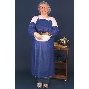 MCR SAFETY Mcr Safety O63S5 Vinyl Apron 6 Mil Blue 35x48 in