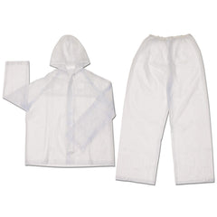 MCR SAFETY Mcr Safety O722L Disposable Pvc Rain Suit 2 Piece