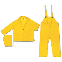 MCR SAFETY Mcr Safety O703X5 Disposable Pvc Rain Suit 3 Piece
