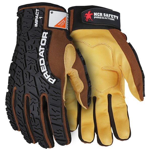 MCR SAFETY Mcr Safety PD2907L Predator Mechanics Gloves Large