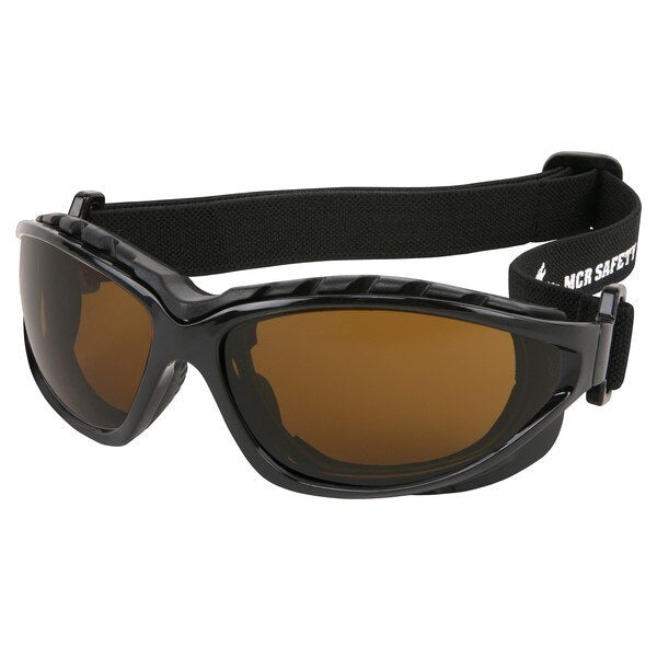 MCR SAFETY Mcr Safety RP31BPF Safety Glasses Brown Lens Black Frame