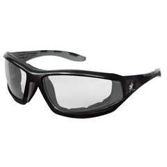 MCR SAFETY Mcr Safety RP210DC Safety Glasses Clear Lens Black Frame
