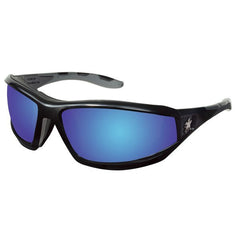 MCR SAFETY Mcr Safety RP218B RP2 Series Safety Glasses Blue Diamond Mirror