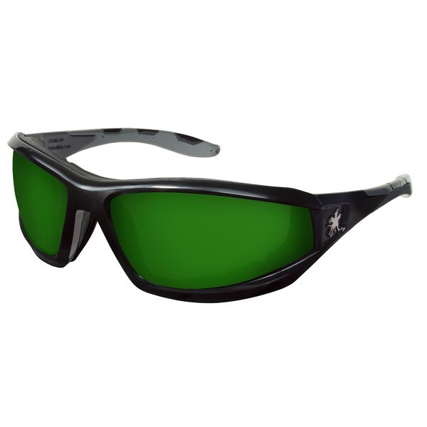MCR SAFETY Mcr Safety RP2130 RP2 Series Safety Glasses Green Lens