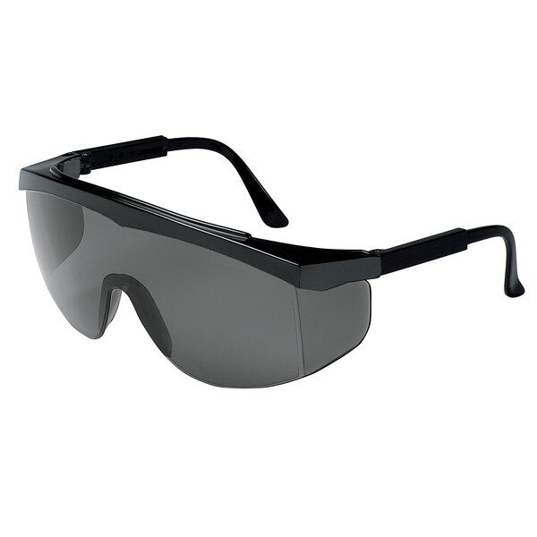 MCR SAFETY Mcr Safety SS112 Safety Glasses Gray Lens Black Temple