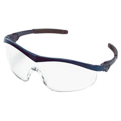 MCR SAFETY Mcr Safety ST120 Safety Glasses Clear Lens Navy Temple
