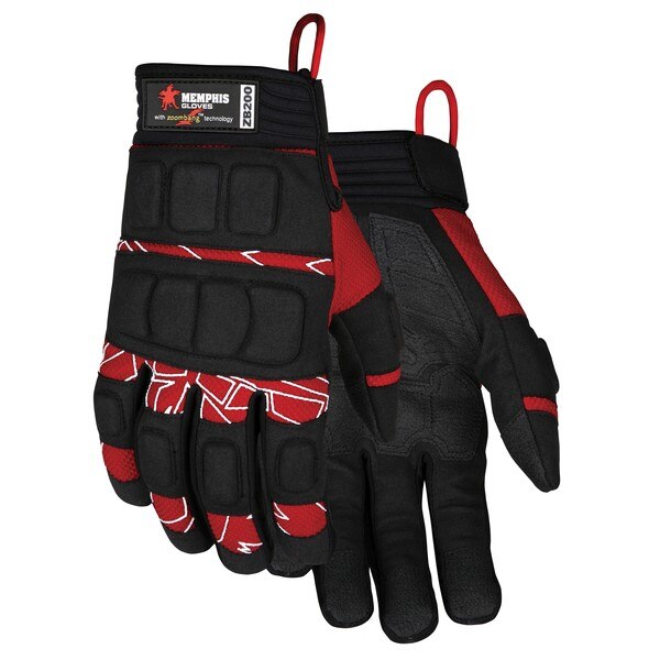 MCR SAFETY Mcr Safety ZB200XXL Forceflex Mechanics Gloves 2x-large