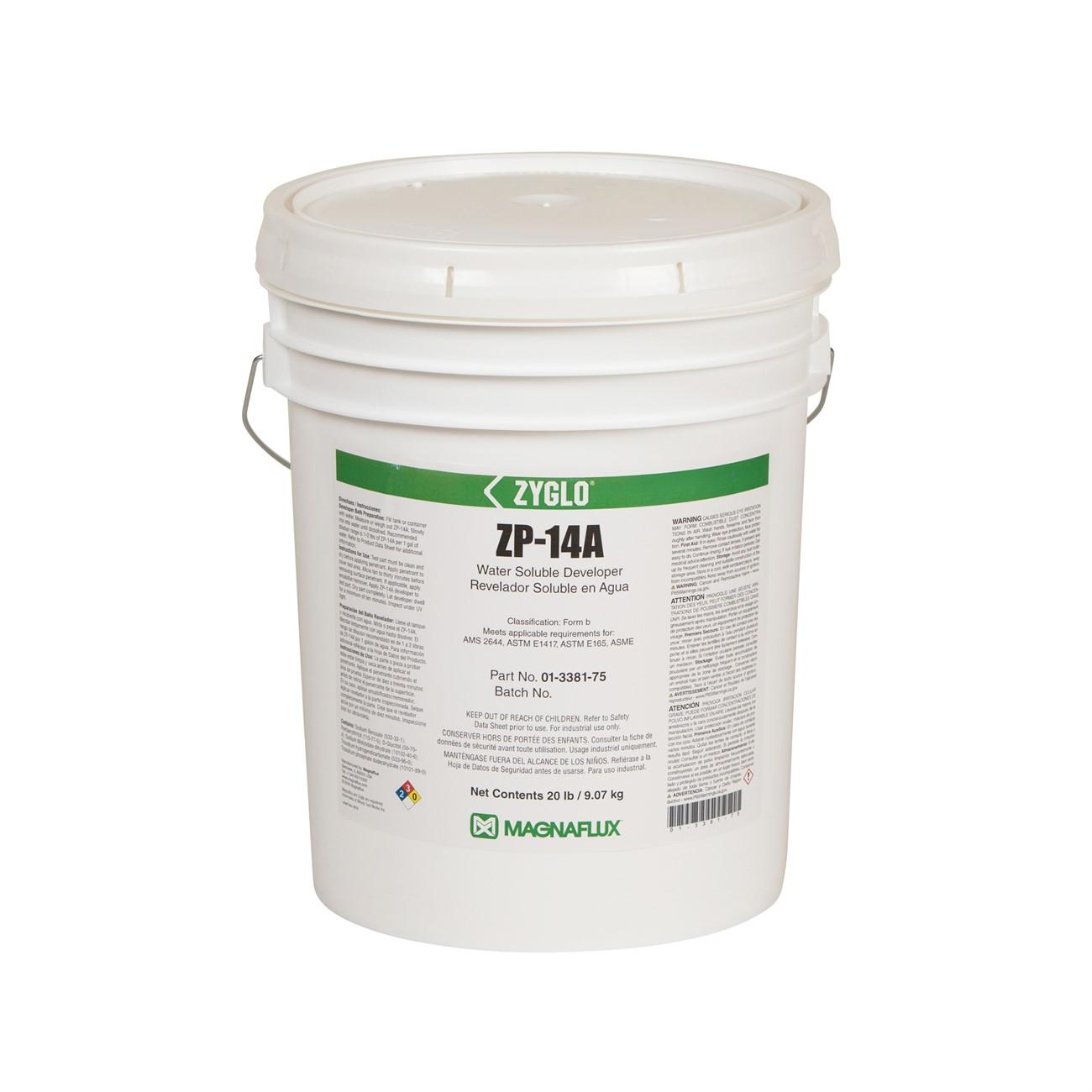 MAGNAFLUX Magnaflux 01-3381-75 ZP-14A Water Soluble Developer 20 Lb