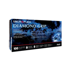 ANSELL Ansell MF-300-S Microflex Diamond Grip Latex Exam Gloves S