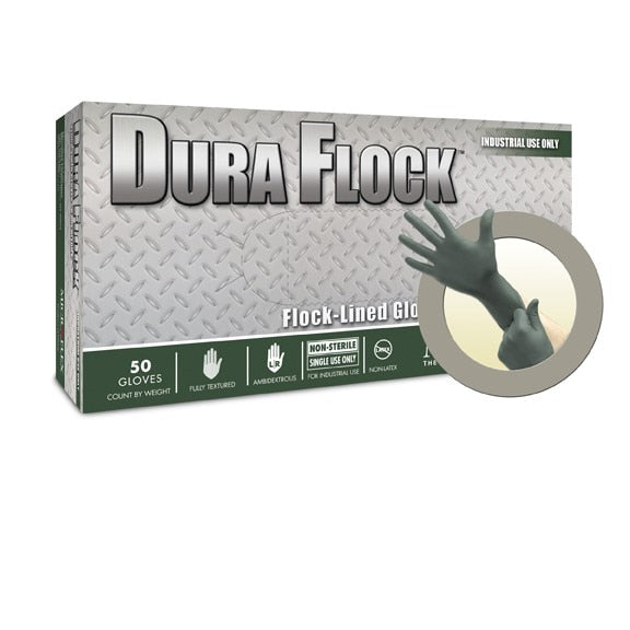 ANSELL Ansell DFK-608-M Nitrile Flock Lined Gloves Medium