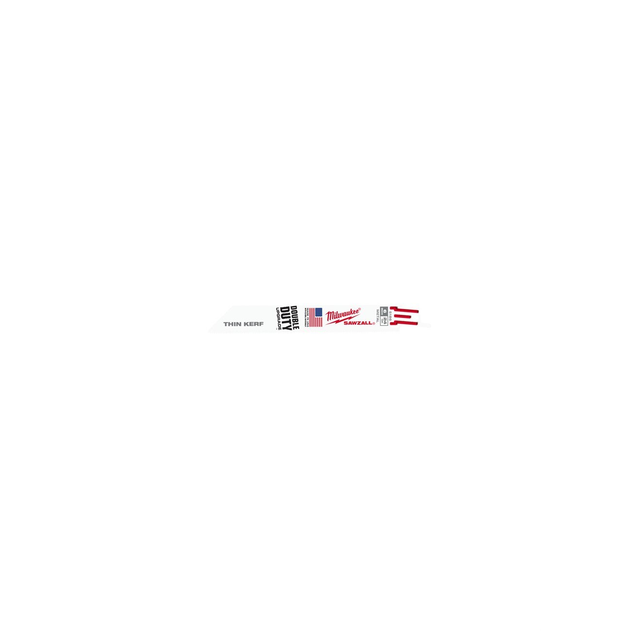 MILWAUKEE Milwaukee 48-01-7186 Thin Kerf Reciprocating Saw Blade 6 in