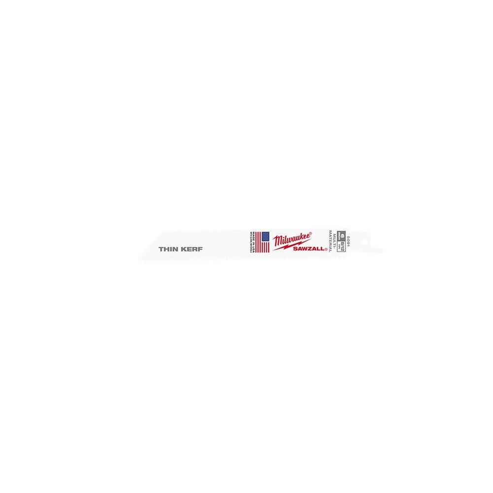 MILWAUKEE Milwaukee 48-01-7091 Sawzall Reciprocating Saw Blade 6 Inch