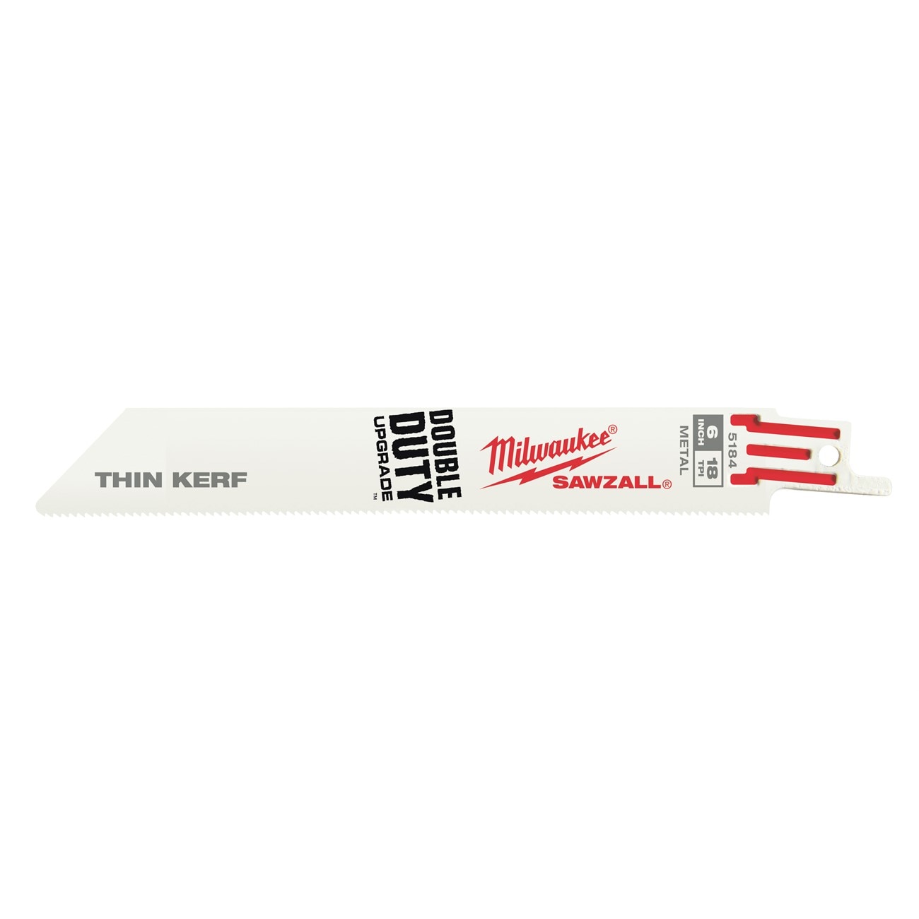 MILWAUKEE Milwaukee 48-01-7184 Thin Kerf Reciprocating Saw Blade 6 in
