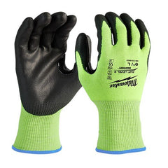 MILWAUKEE Milwaukee 48-73-8922B Cut Level 2 Hi-vis Dipped Gloves Large