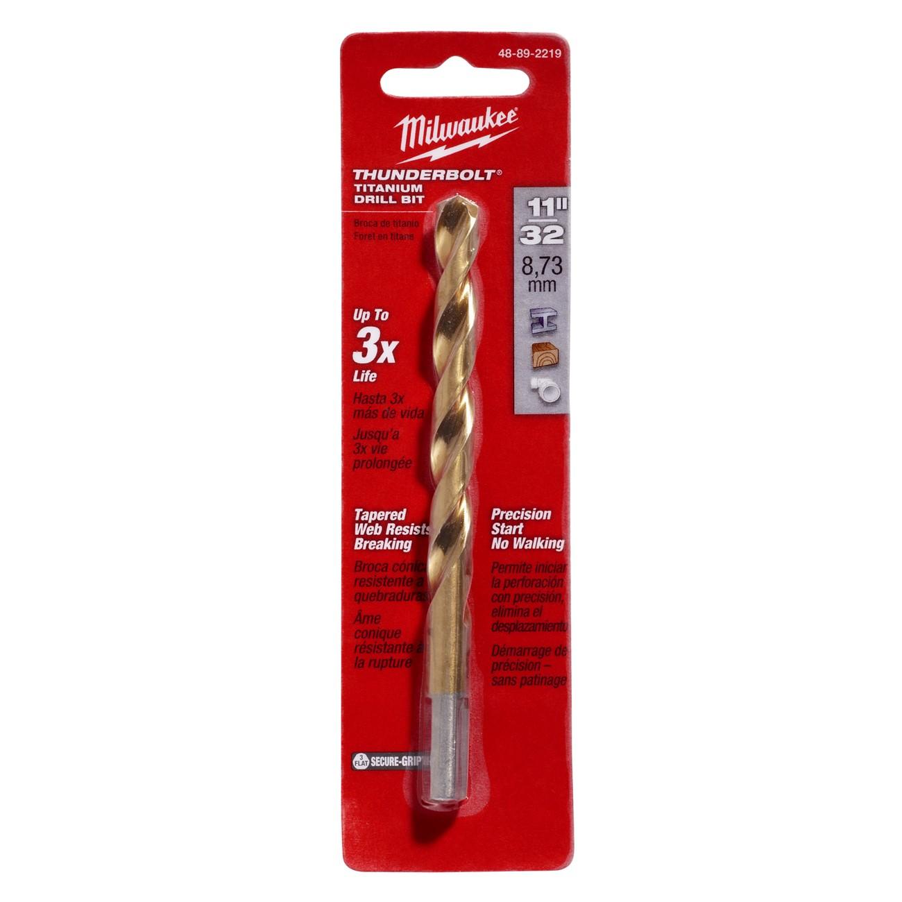 MILWAUKEE Milwaukee 48-89-2219 Titanium Jobber Drill Bit 6.75 in