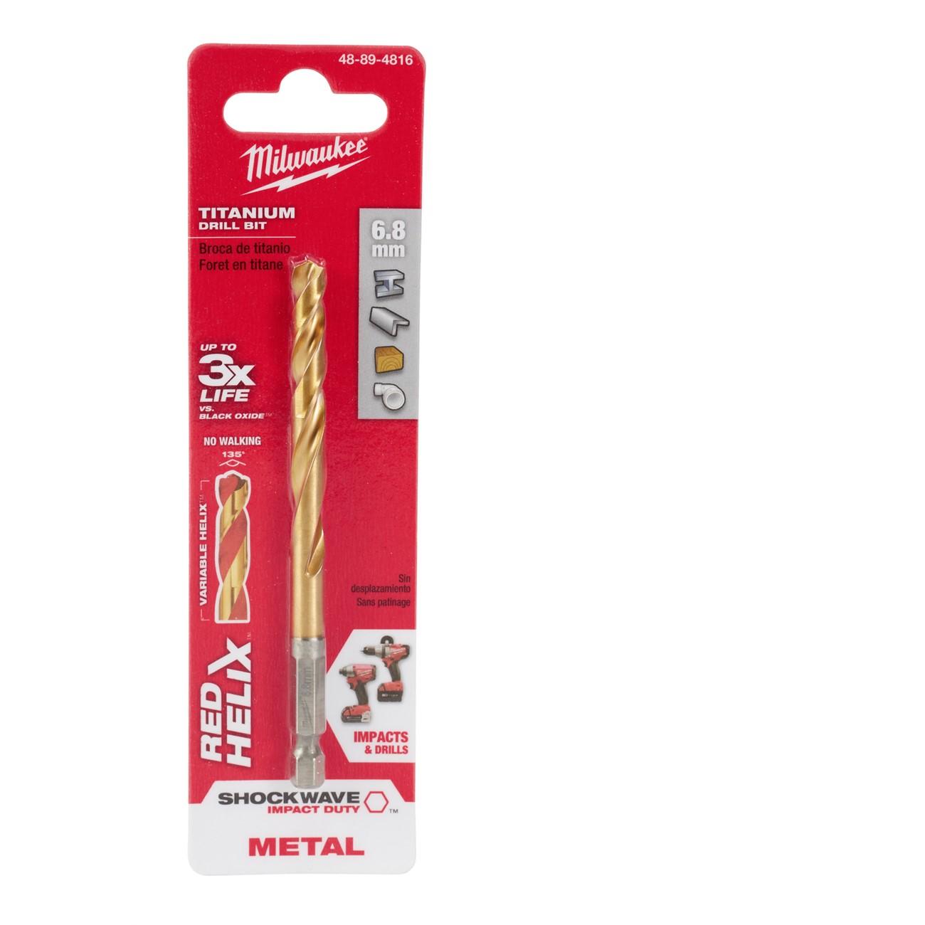 MILWAUKEE Milwaukee 48-89-4816 Titanium Jobber Drill Bit 135 Split Point