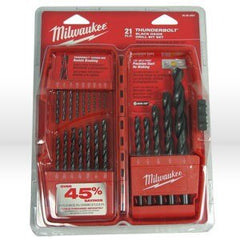 MILWAUKEE Milwaukee 48-89-2801 Black Oxide Drill Bit Set 21 Piece