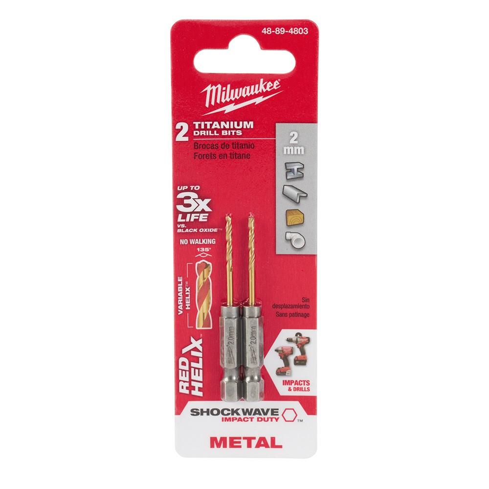 MILWAUKEE Milwaukee 48-89-4808 Titanium Jobber Drill Bit Shockwave