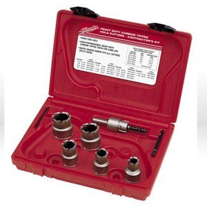 MILWAUKEE Milwaukee 49-22-8210 Carbide Sheet Metal Cutter Set 7 Pc