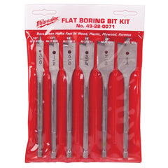 MILWAUKEE Milwaukee 49-22-0071 Flat Boring Bit Set 6 Inch 6 Piece