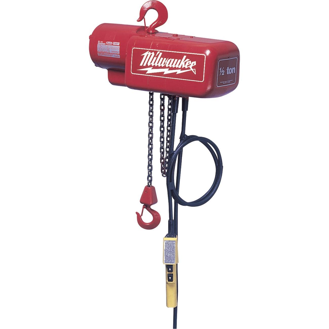 MILWAUKEE Milwaukee 9573 Electric Chain Hoist 2 Ton 20 Ft