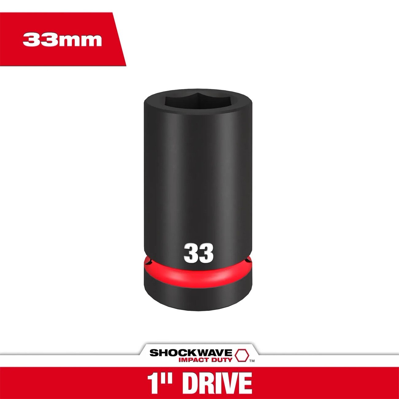 MILWAUKEE Milwaukee 49-66-6627 Deep Impact Socket 1 in Drive 33 Mm