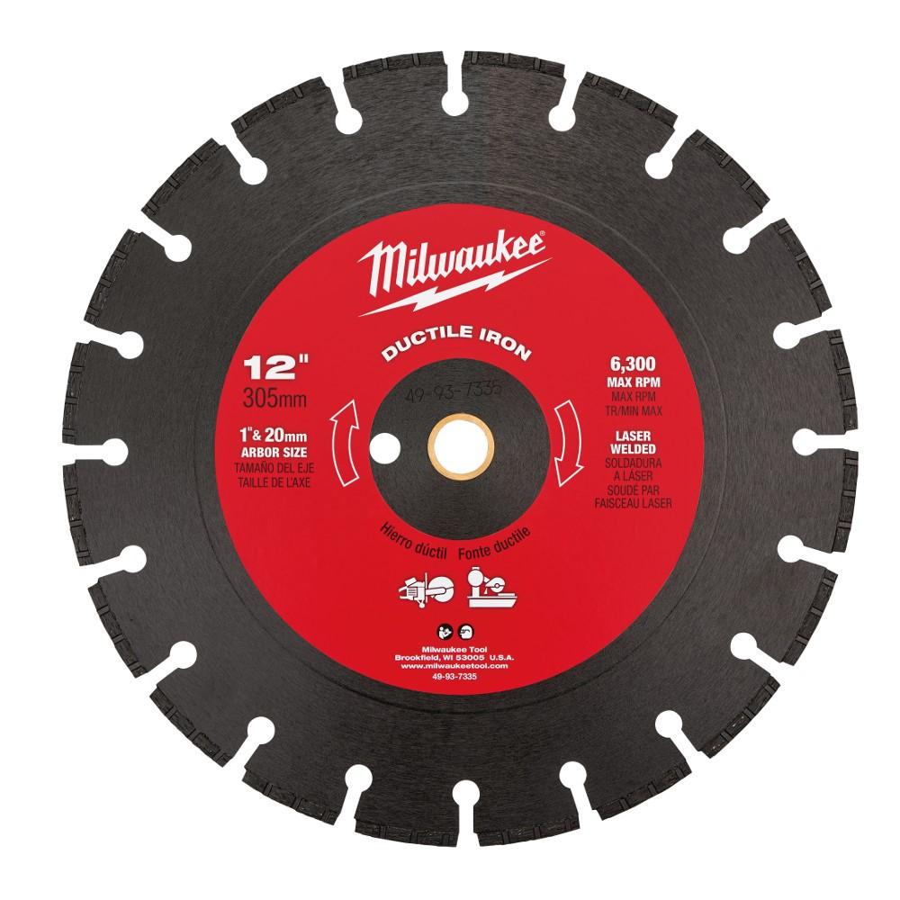 MILWAUKEE Milwaukee 49-93-7335 Diamond Saw Blade 12 Inch Ductile Iron