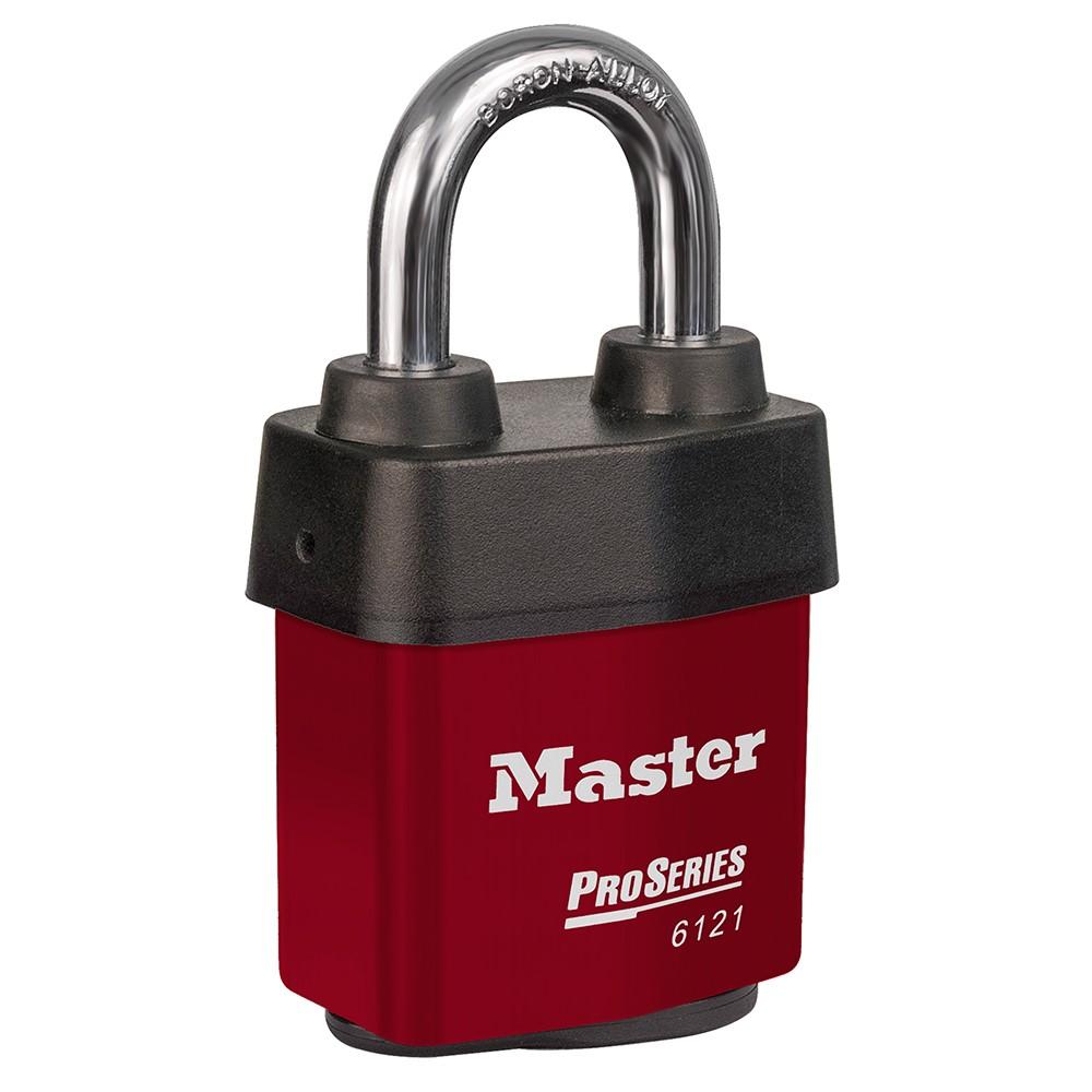 MASTER LOCK Master Lock 6121KA-RED Proseries Laminated Padlock 2.125in