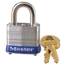 MASTER LOCK Master Lock 7 Keyed Padlock Dual Bumper Medium Security
