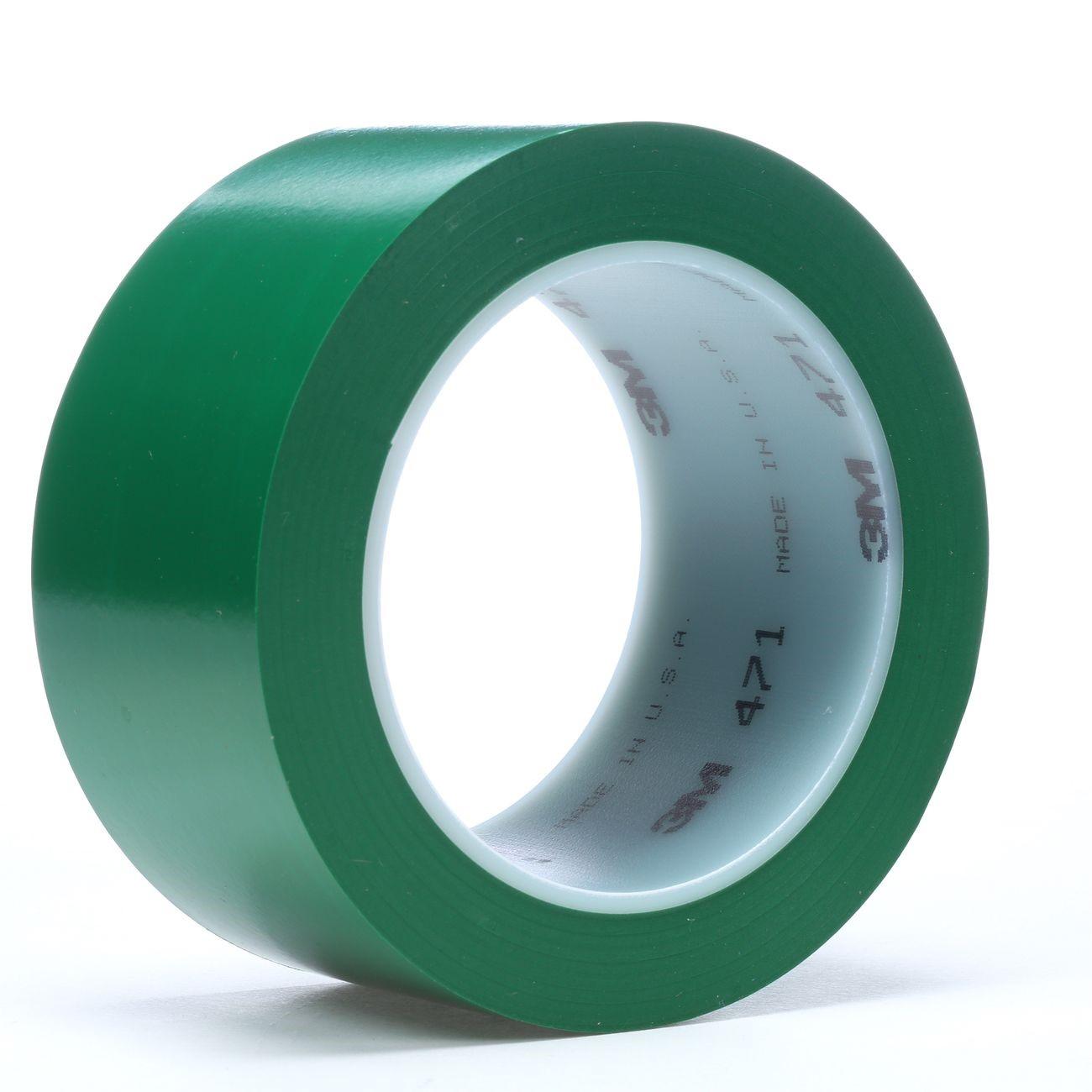 3M 3M 7000028855 Vinyl Tape 471 Green 2in X 36yd 5.2 Mil