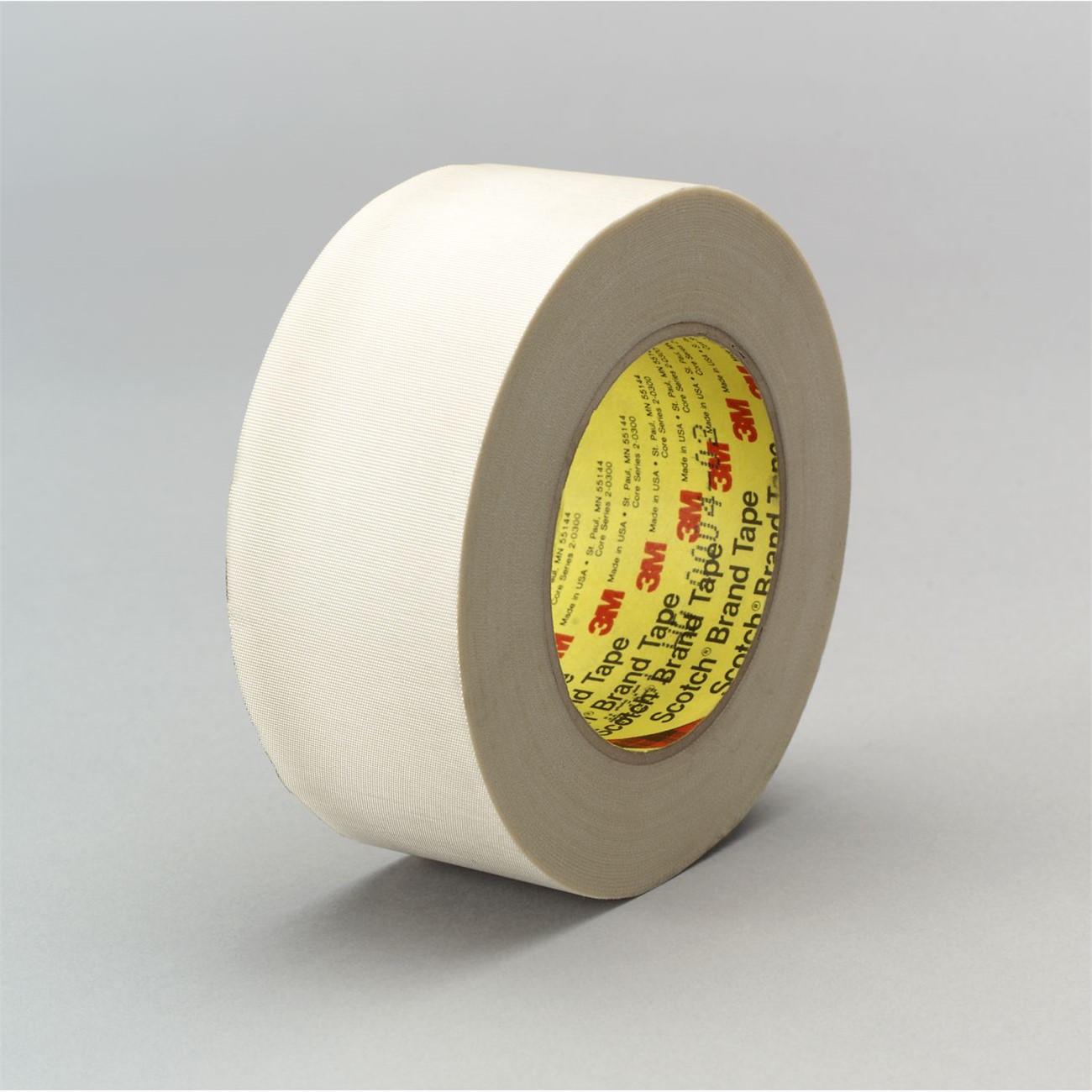 3M 3M 7100040610 Glass Cloth Tape 361 White 1.5in X 60yd 7.5 Mil