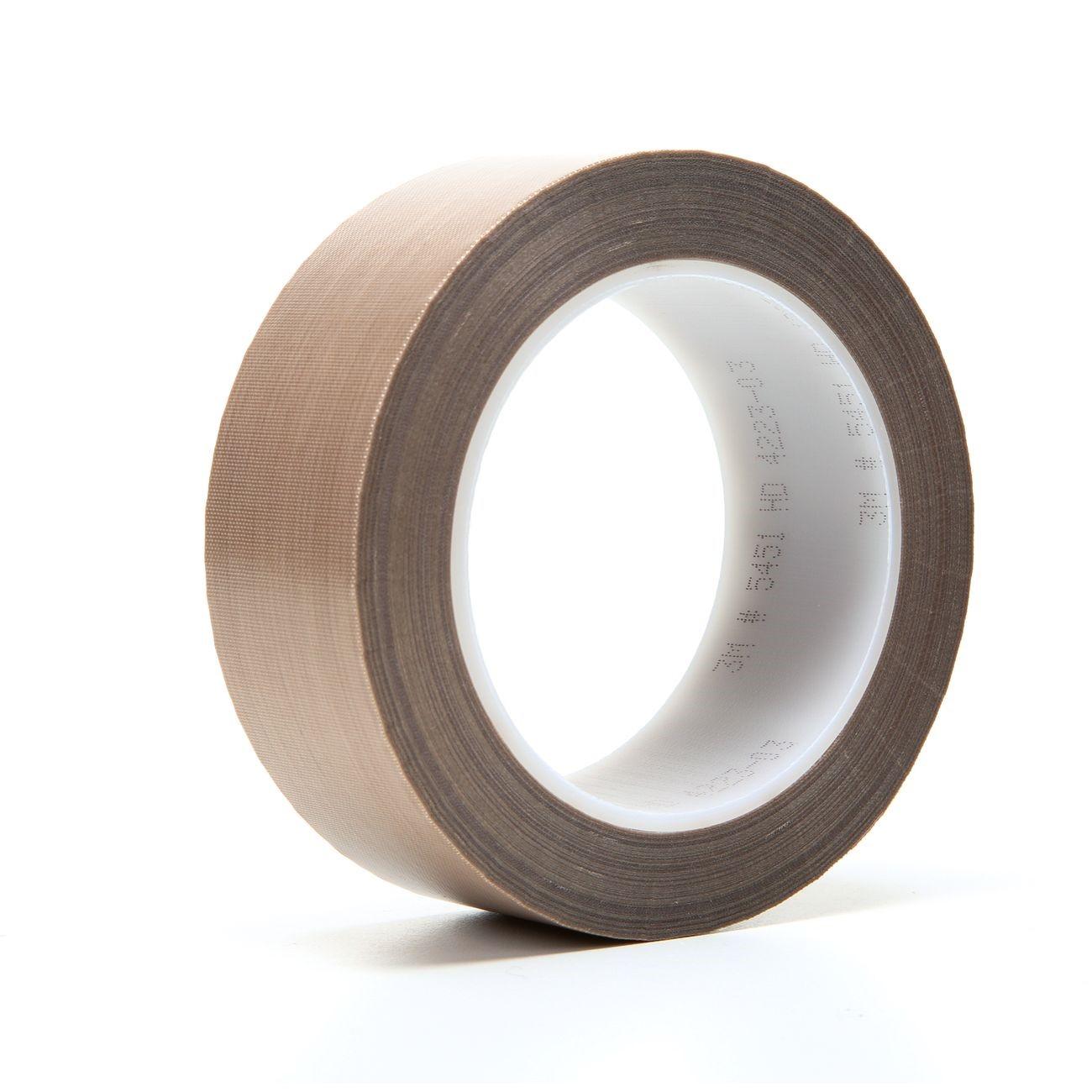 3M 3M 7000050134 Ptfe Glass Cloth Tape 5451 Brown 1.5in X 36yd