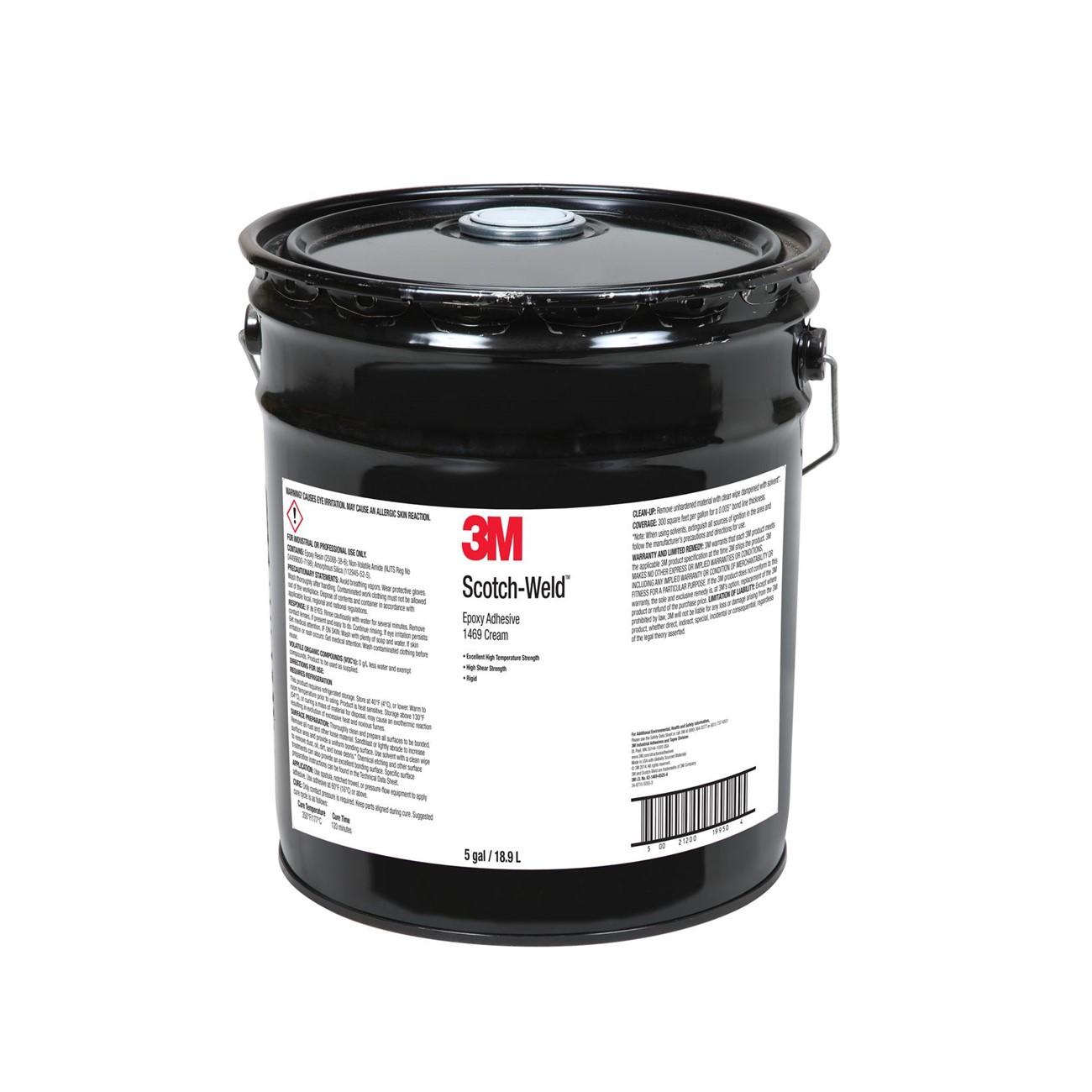 3M 3M 7100056050 Epoxy Adhesive 1469 Cream 5 Gallon