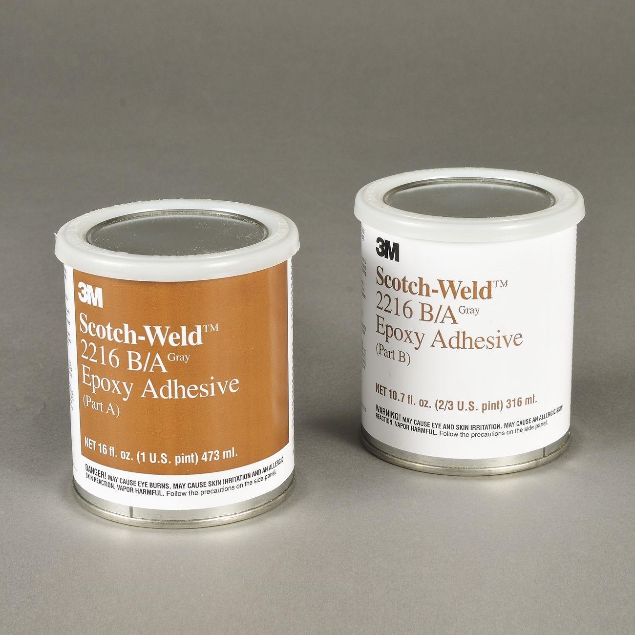 3M 3M 7000046358 Epoxy Adhesive 2216 Gray 1 Pint Kit