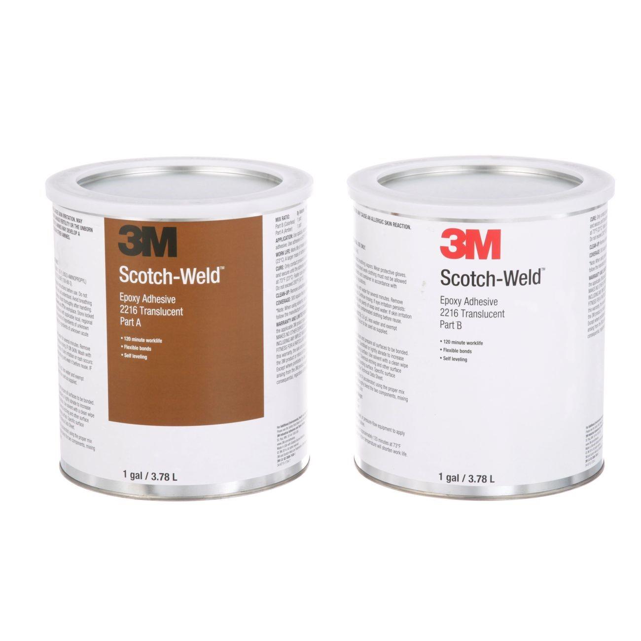 3M 3M 7000046480 Epoxy Adhesive 2216 Translucent 1 Gallon Kit