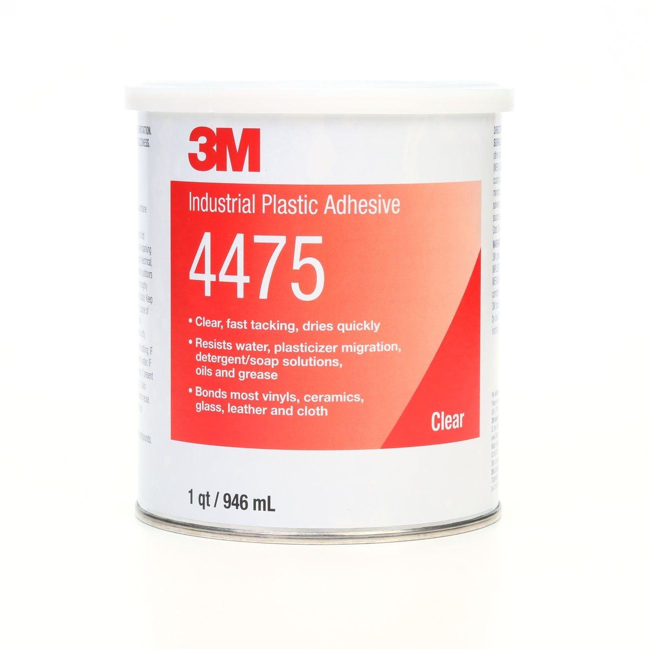3M 3M 7000046573 Industrial Plastic Adhesive Clear 1 Qt